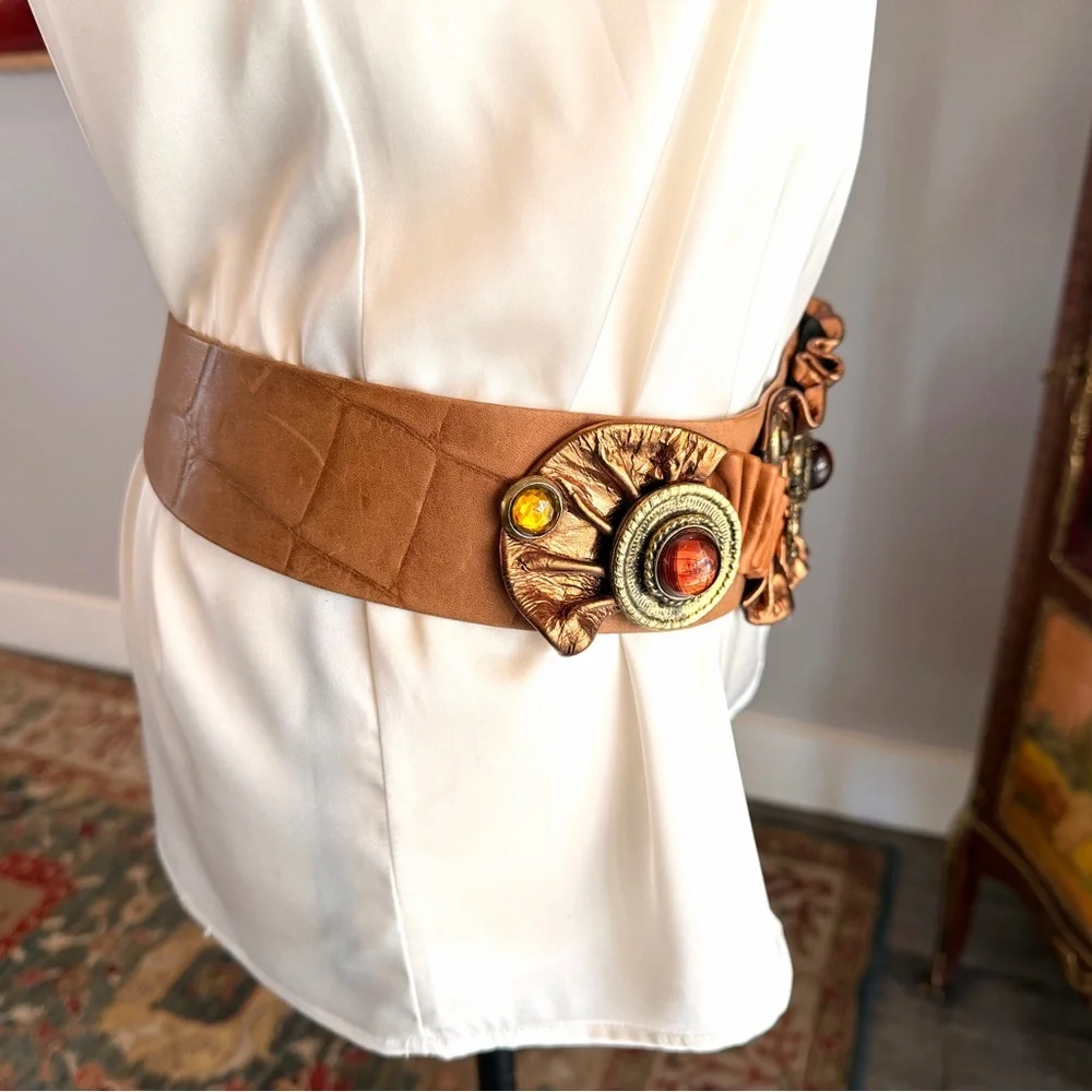 Vintage Leatherock Nina Arjani Leather Belt